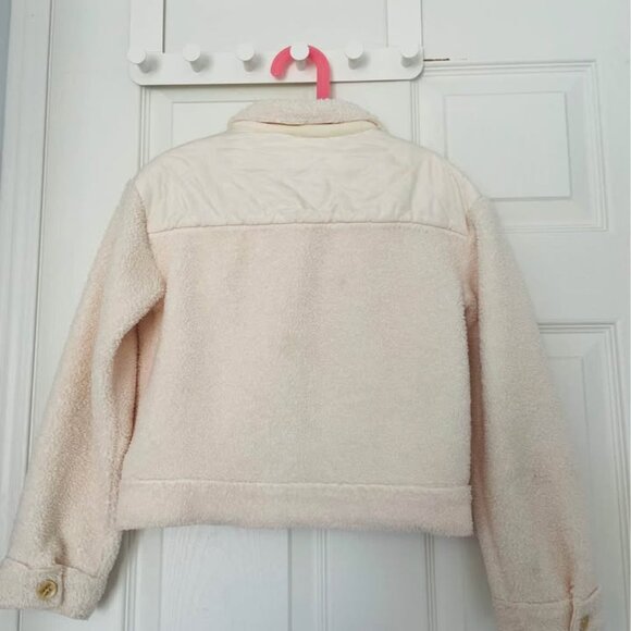 Deux par Deux Sherpa Jacket with Quilted Pocket - Big Girls - Picture 3 of 3